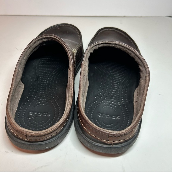 Crocs Men’s Will Clog Brown leather, Size 7. - Picture 7 of 13